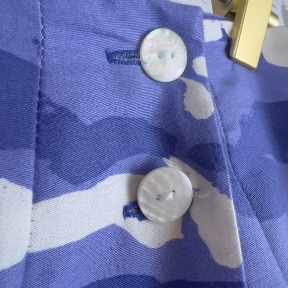 Vtg Bushwacker USA Wrap Skirt Sz 12 (30") Nautical All Over Print Wearable Art - Picture 4 of 11